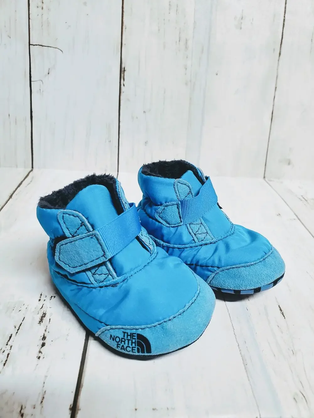 The North Face Blue Snow Baby Booties Infant Size 1
